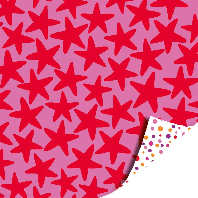 Pink Stars cadeaupapier
