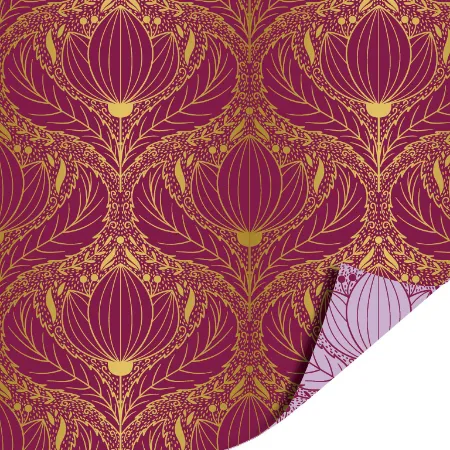 Luxury lotus purple cadeaupapier