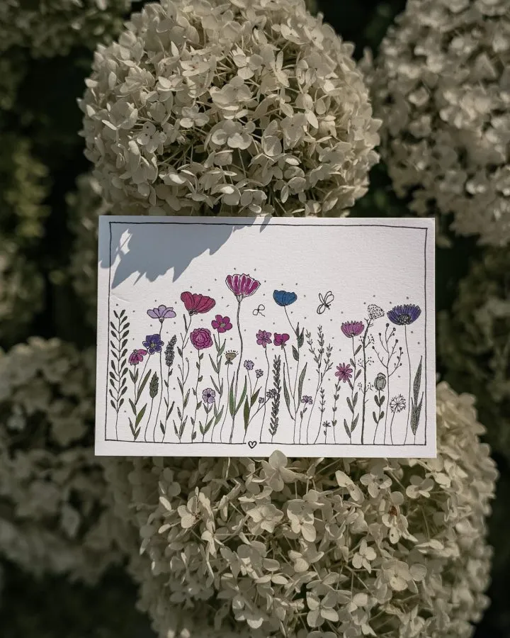 paarse wildbloemen