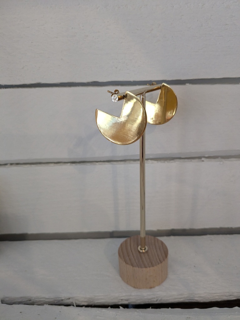 Oorbellen Pacman geelgoud - verguld