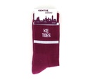 Sokken Ke Toes (bordeaux)