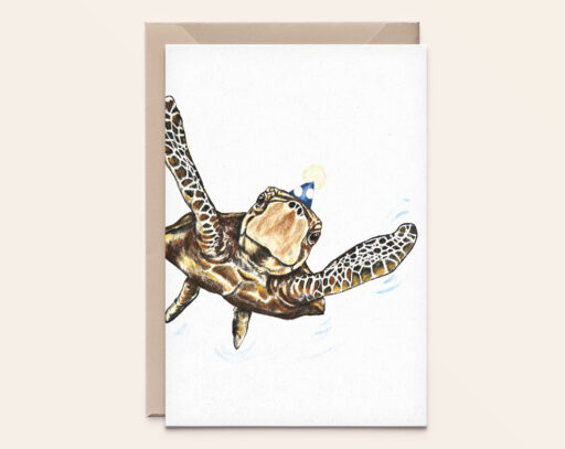 Wenskaart Schildpad- verjaardag
