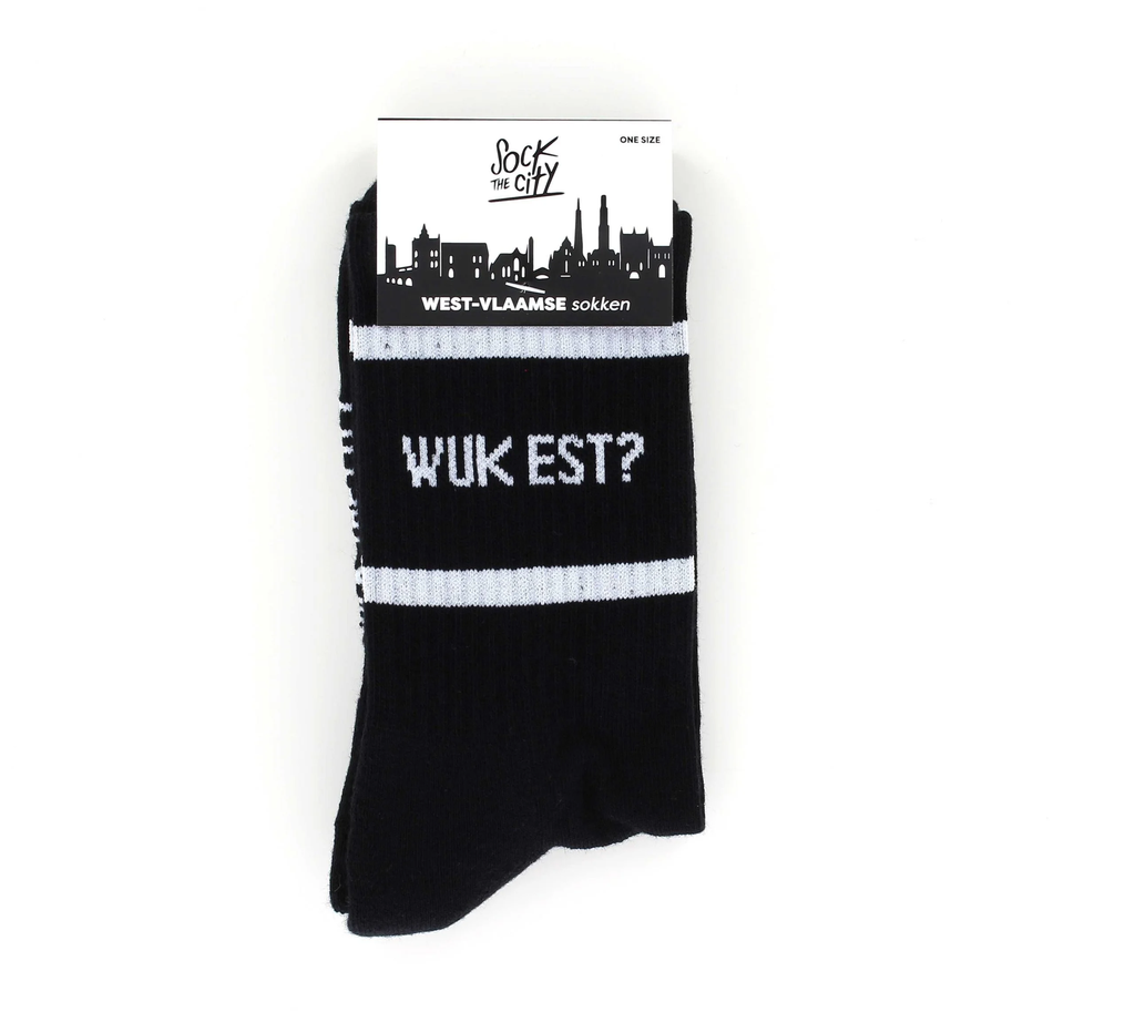 Sokken Wuk Est? (zwart)