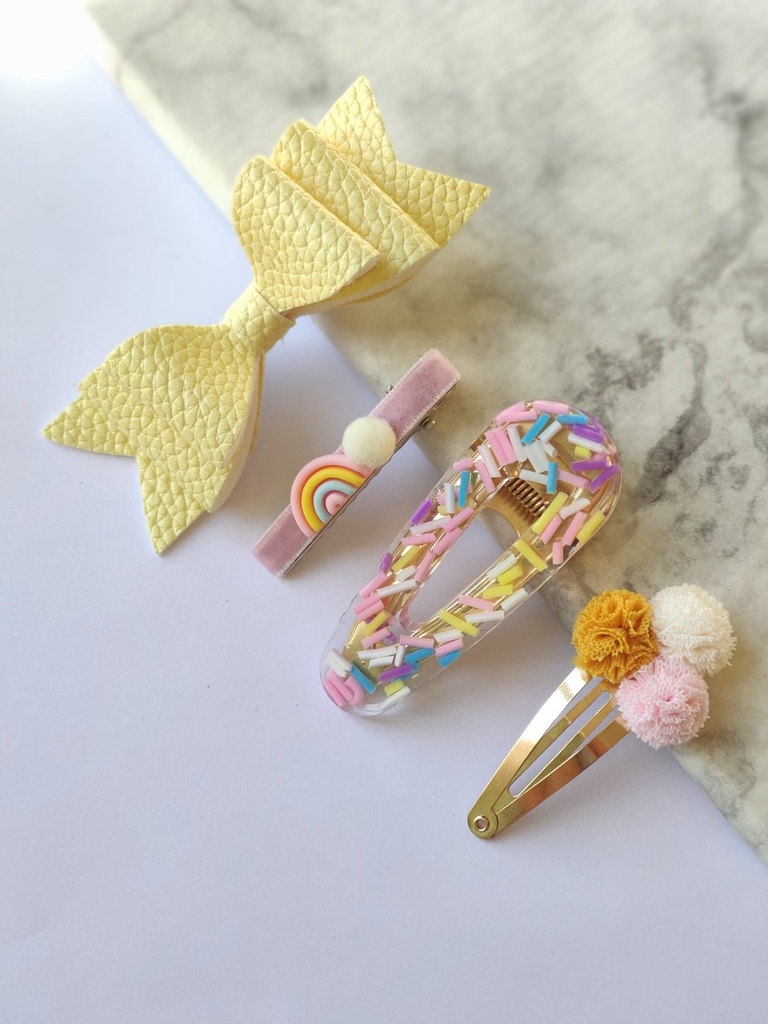 CANDY - Set of 4 hair clips