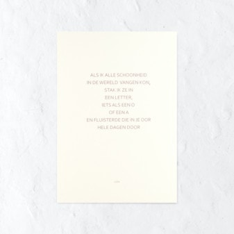 Als ik alle schoonheid