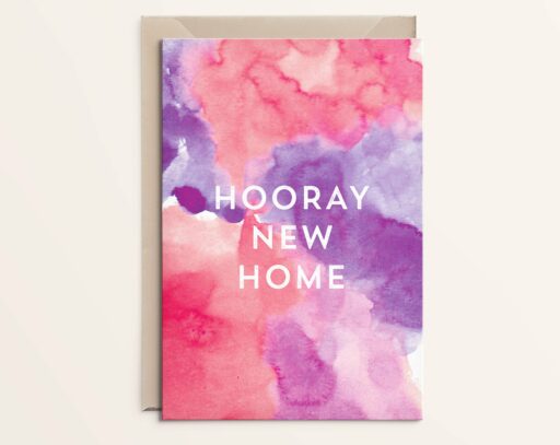 Wenskaart Hooray new home - nieuwe woning