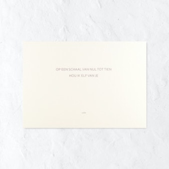 Op een schaal van nul tot tien