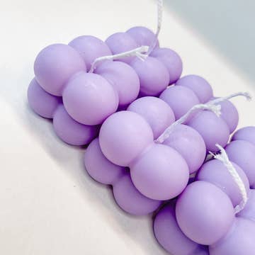 Bubble Kaars Lila (klein)