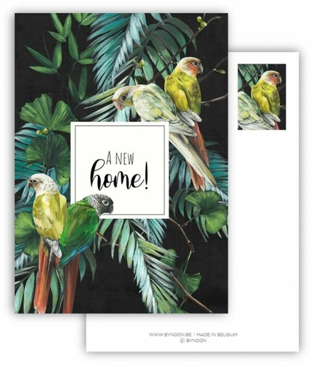 Wenskaart A new home