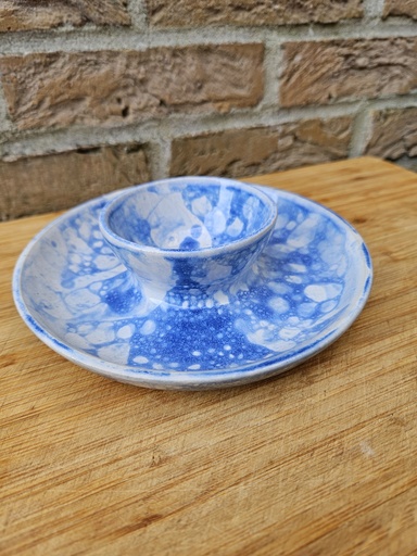 [w2] Chip & dip blauw bubbel glazuur