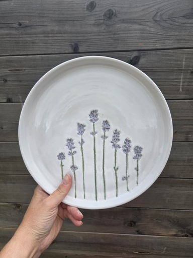 Set 4 borden met lavendel