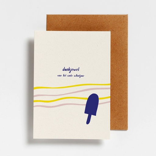 Dankjewel voor het coole schooljaar