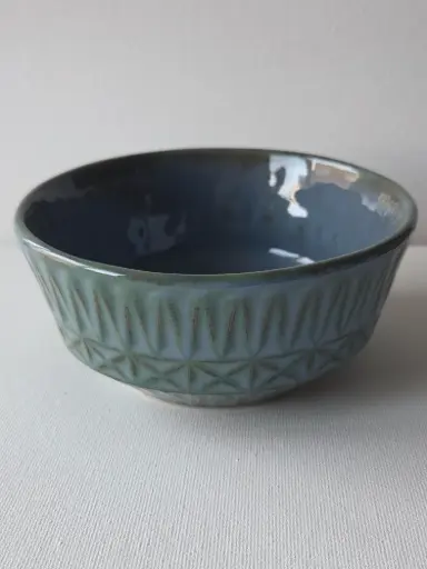 W92 structuurkom blauw groen