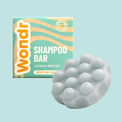 Wondr Ocean Breeze shampoo bar - vettig haar