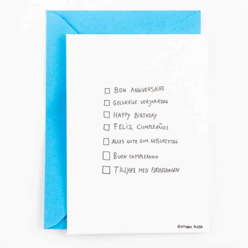 Happy birthday in verschillende talen