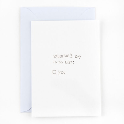 Valentine's to do list