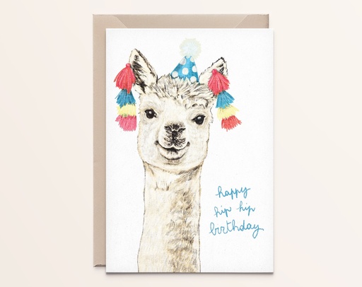 Wenskaart Alpaca