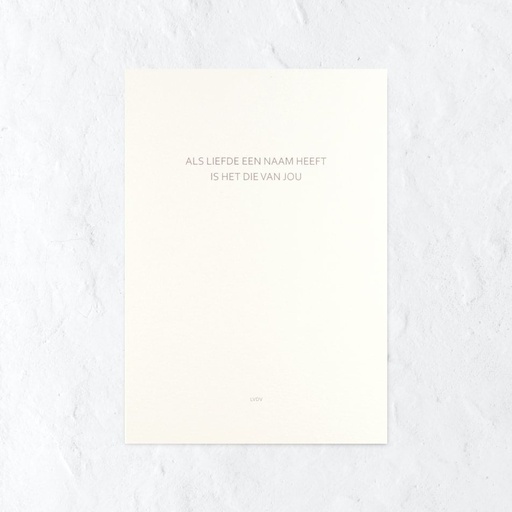 Als liefde een naam heeft