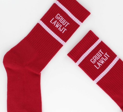 Sokken Gruut Lawijt (rood)
