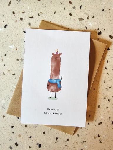 Feestje? Lama komen