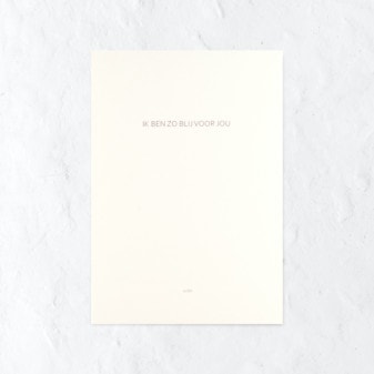 Ik ben zo blij voor jou